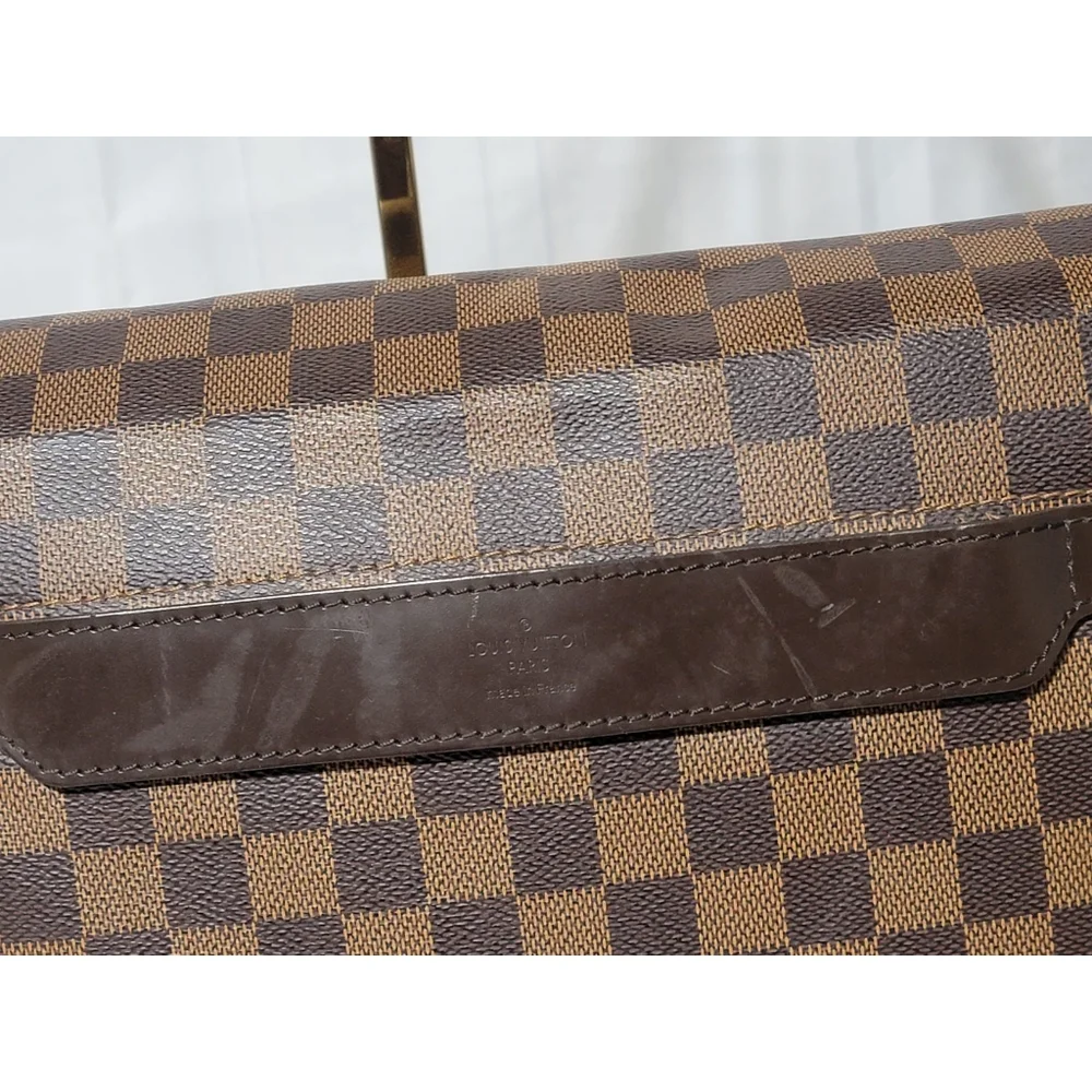 Louis Vuitton Damier Ebene Canvas Shelton MM Messenger Bag Brown
